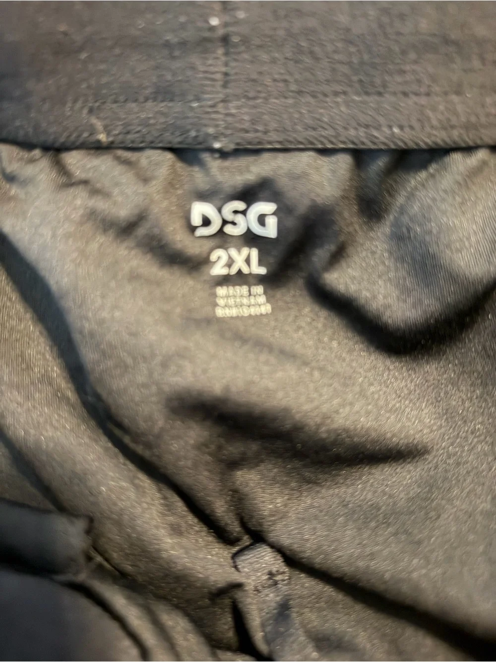 DSG Black and Gray Wave-Pattern Athletic Shorts